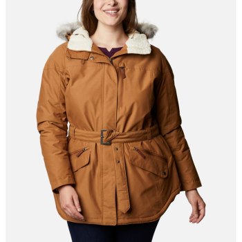 Dámské Bundy Columbia Carson Pass II Plus Size Hnědé KTMZPO950